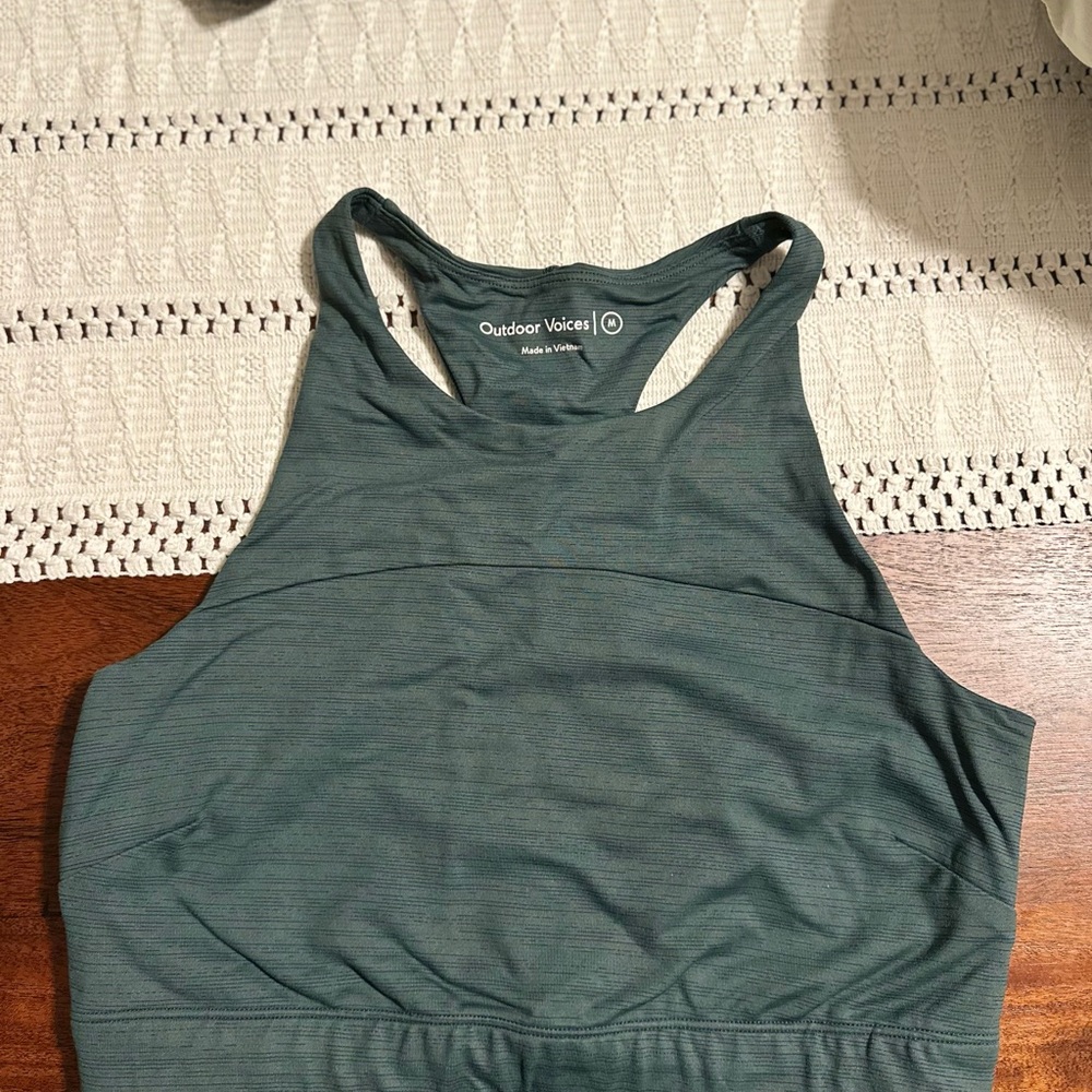 Outdoor Voices Green Sports Bra (Medium)
